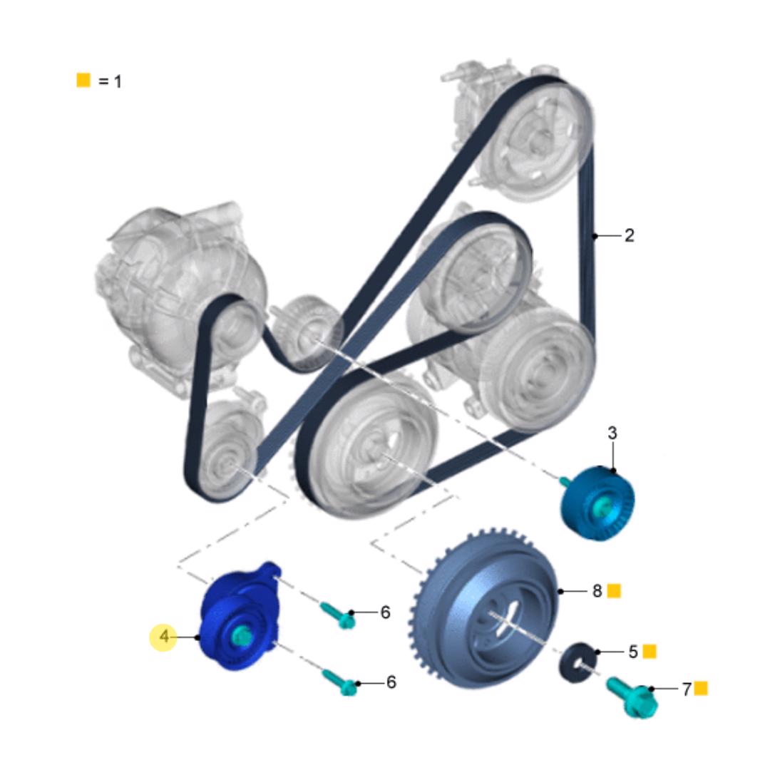 POLEA TENSORA DE CORREA. PLANO REF#2