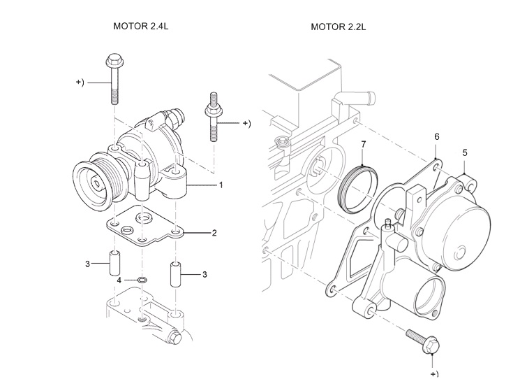 BOMBA DE VACIO DE MOTOR. PLANO REF#5