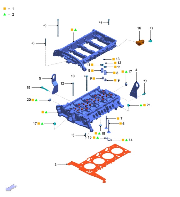 SENSOR - POSICIÓN DEL ARBOL DE LEVAS. PLANO REF#16