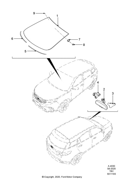 CRISTAL PARABRISAS. PLANO REF#1