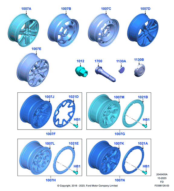 ARO EMBELLECEDOR DE RUEDA. PLANO REF#1021B