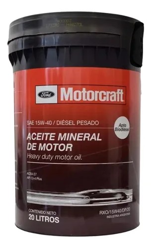 ACEITE MINERAL 15W40 X 20LTS (MOTORCRAFT)