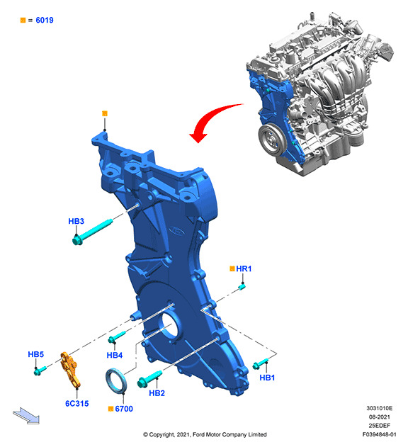 PERNO M6X30. PLANO REF#HB4