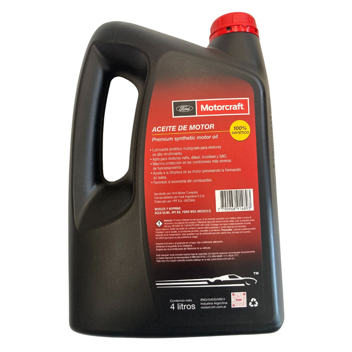 ACEITE SINTETICO 5W30 X 4 LTS (MOTORCRAFT), , large image number 1