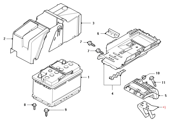 BATERIA 12VOLTS-CORRIENTE DE DESCARGA 80 A/H. PLANO REF#1