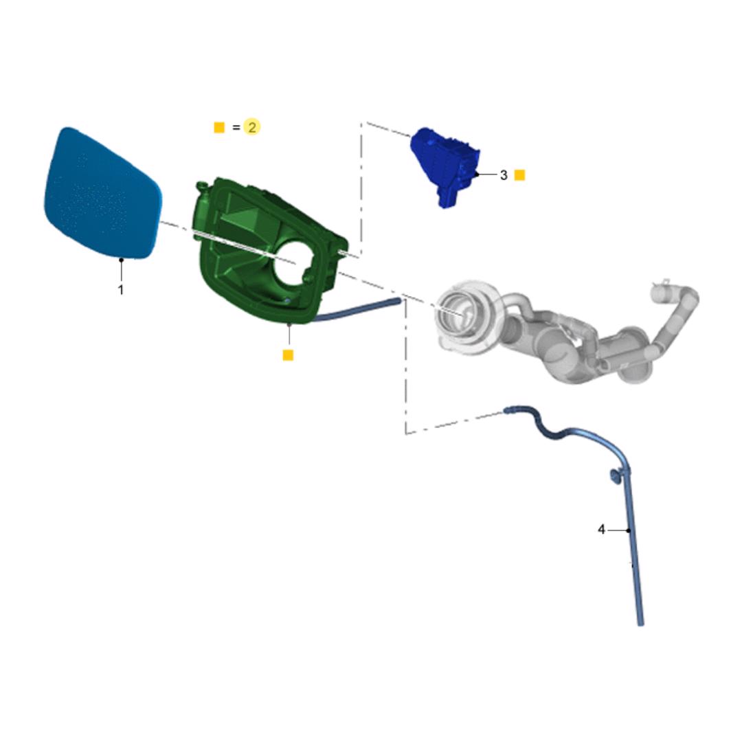 ALOJAMIENTO TUBO DE COMBUSTIBLE CON MOTOR APERTURA. PLANO REF#2