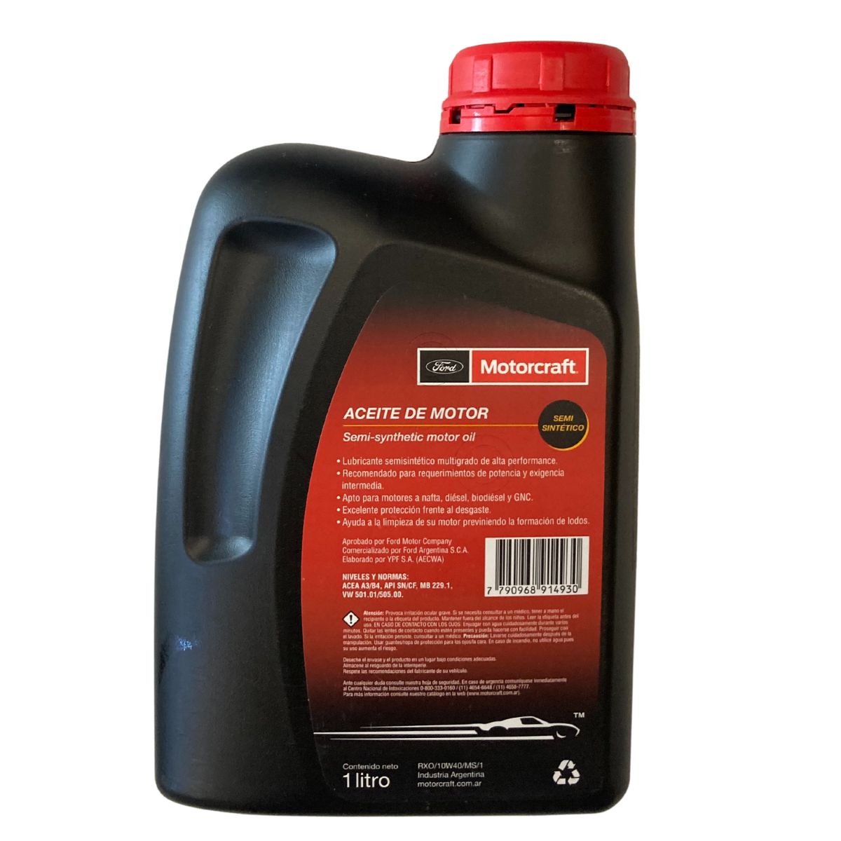 ACEITE SEMISINTETICO 10W40 X 1 LT (MOTORCRAFT), , large image number 1