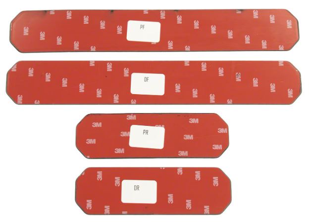 Juego 4 Placas Decorativas de Zocalo Black Platinum, , large image number 1