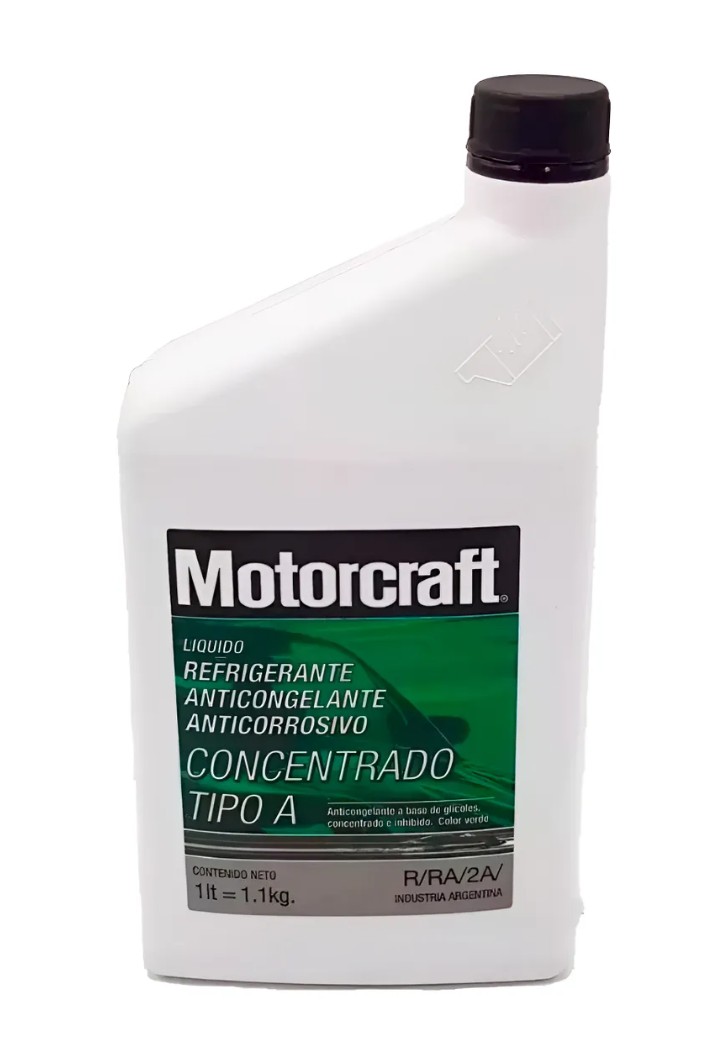 LIQUIDO REFRIGERANTE ANTICONGELANTE ANTICORROSIVO X 1LT VERDE (MOTORCRAFT)