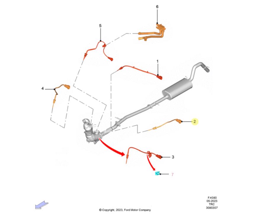 SENSOR - GASES ESCAPE - TEMPERATURA. PLANO REF#10