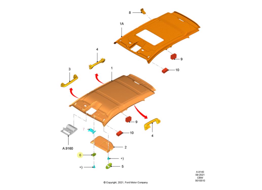 SENSOR CONTROL AIRBAG. PLANO REF#2