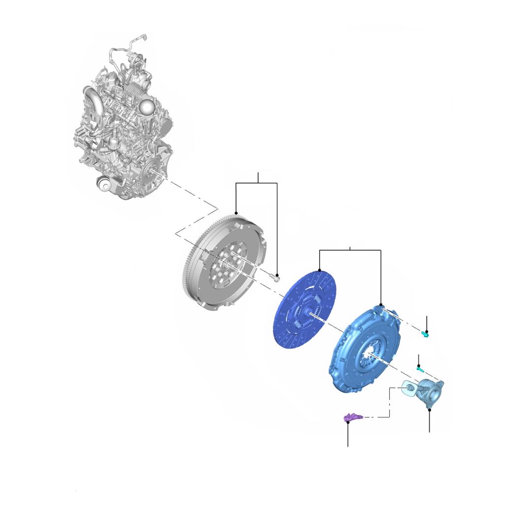 DISCO Y PLATO DE EMBRAGUE. PLANO REF#01