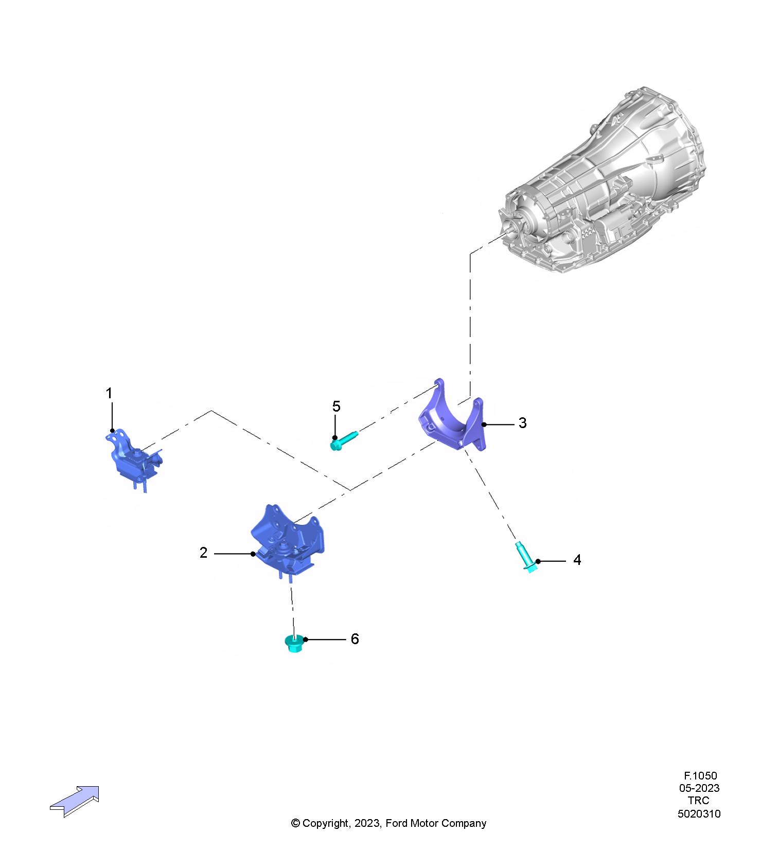 AISLADOR - SUSPENSION MOTOR. PLANO REF#01