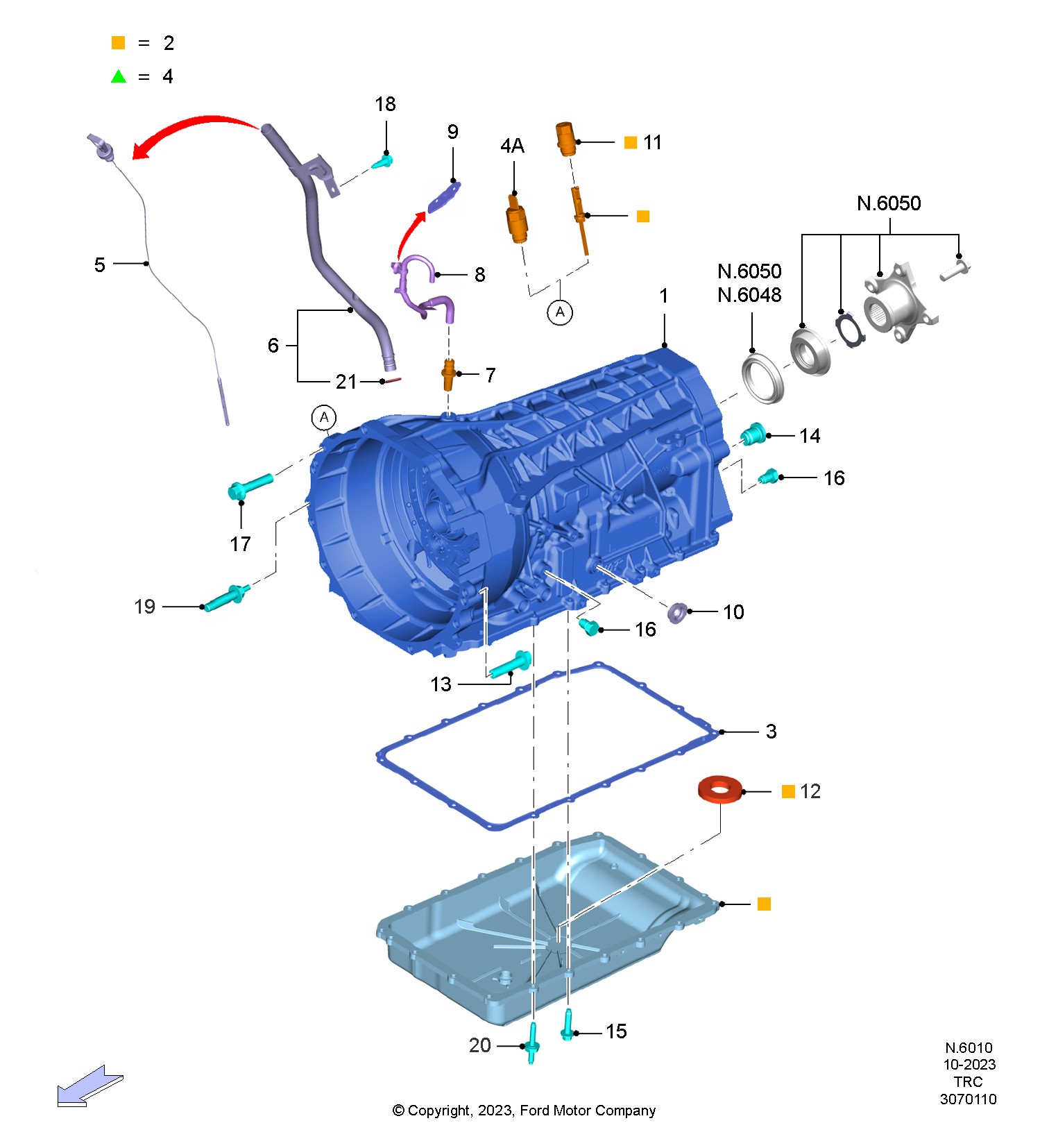TUBO DE RESPIRACION DE CAJA DE CAMBIOS AUTOMATICA. PLANO REF#08