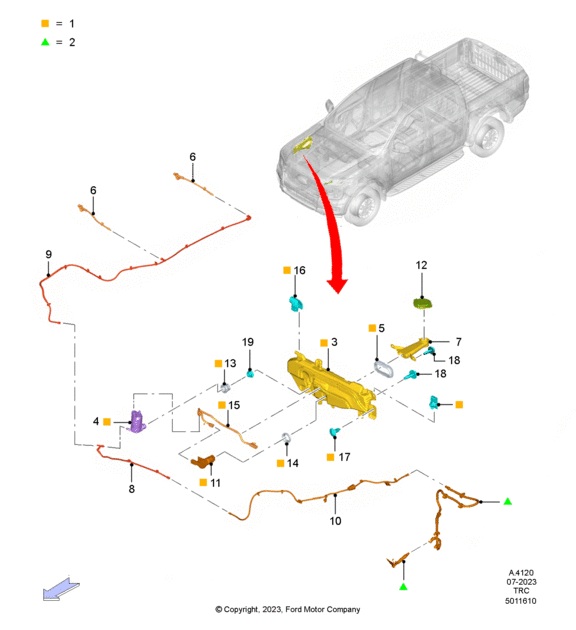 RESERVORIO DE LIQUIDO LAVAPARABRISAS&nbsp;CON BOMBA Y ACCESORIOS. PLANO REF#1