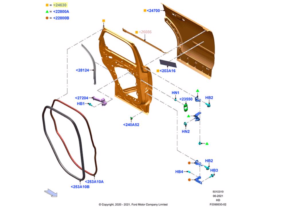 PUERTA TRASERA - DERECHO